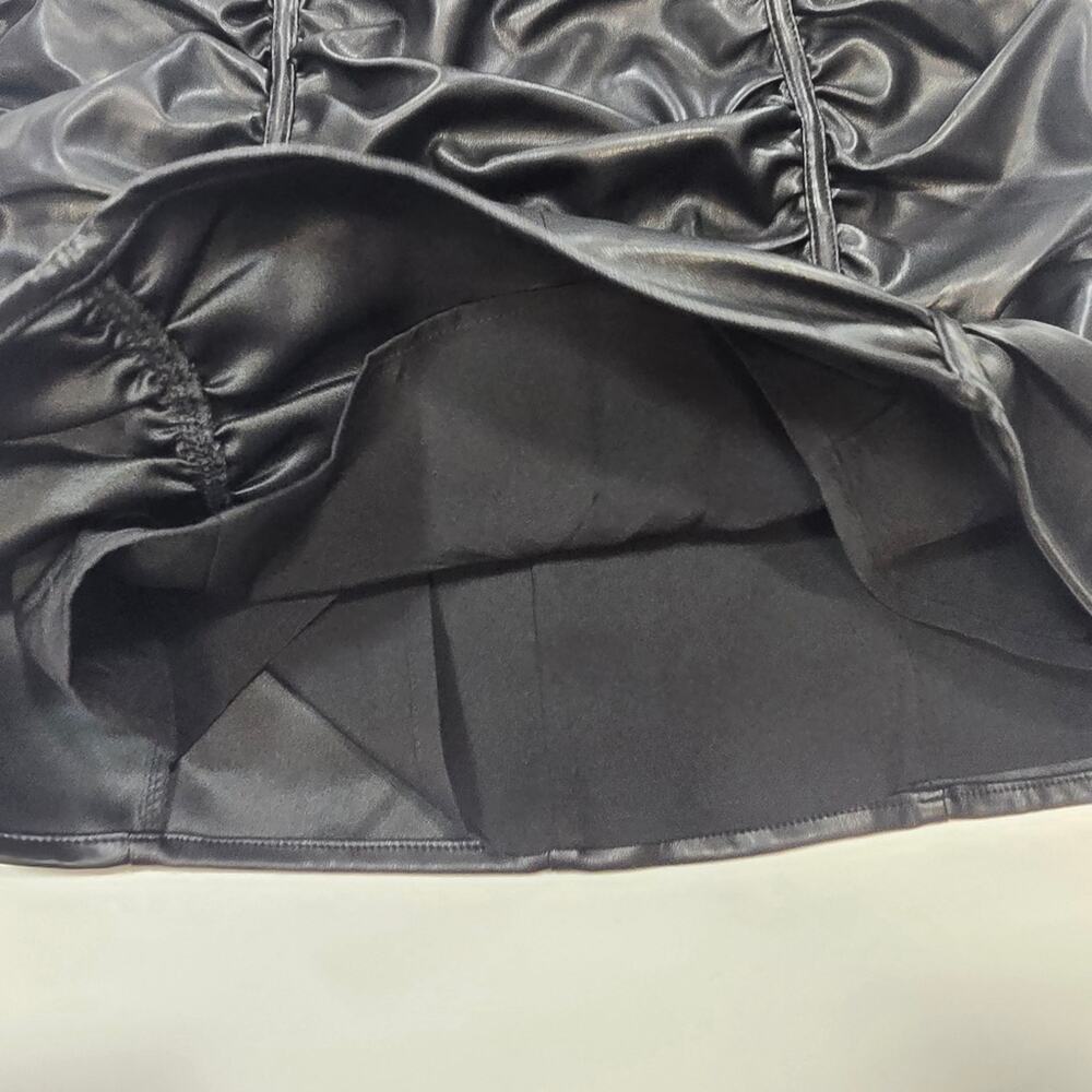 Superdown Lily Ruched Mini Dress in Black - Picture 5 of 15